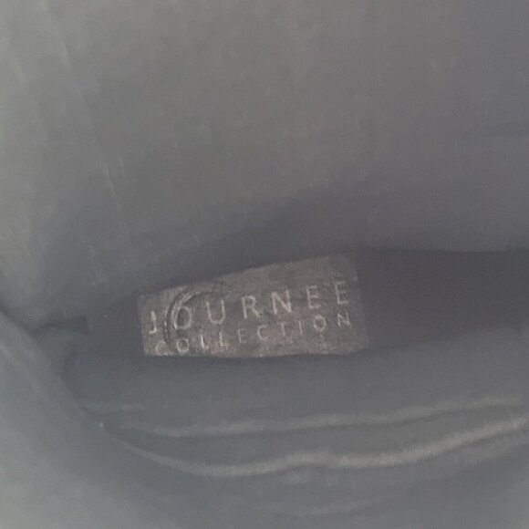 NEW Journee Collection Womens Jaye Gray 7.5M Riding Boots Slip on - Picture 7 of 8